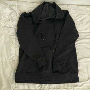 Meshki Black Hoodie with Drawstring